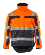 07223-880-141 Vinterjacka - hi-vis orange/marin