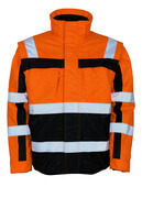 09335-880-141 Vinterjacka - hi-vis orange/marin