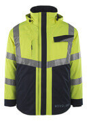 13830-217-17010 Vinterjacka - hi-vis gul/mörk marin