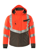 15535-231-14010 Vinterjacka - hi-vis orange/mörk marin