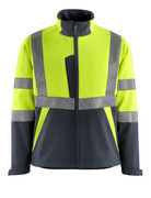 15902-253-17010 Softshelljacka - hi-vis gul/mörk marin