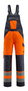 15969-948-14010 Snickarbyxor med knäfickor - hi-vis orange/mörk marin