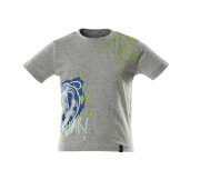 18982-965-08 T-shirtar till barn - grå-melerat