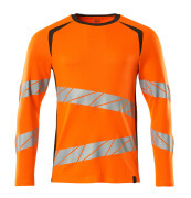 19081-771-1418 T-shirt, långärmad - hi-vis orange/mörk antracit