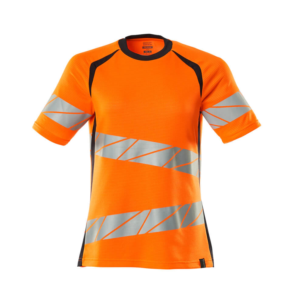 19092-771-14010 T-shirt - hi-vis orange/mörk marin