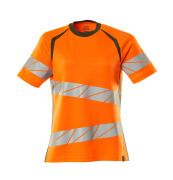 19092-771-1433 T-shirt - hi-vis orange/mossgrön