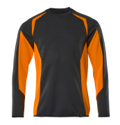 22084-781-01014 Sweatshirt - mörk marin/hi-vis orange