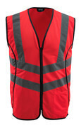 50145-982-222 Trafikväst - hi-vis röd