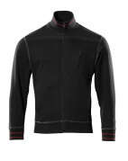 50353-834-09 Sweatshirt med blixtlås - svart