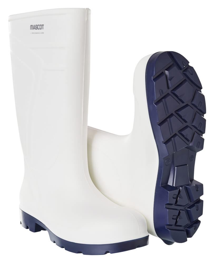 F0850-703-06 PU-arbetsstövlar - vit